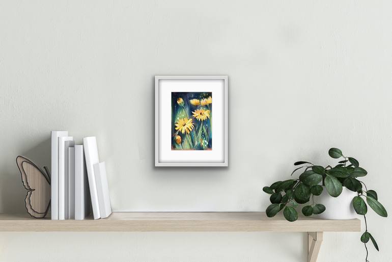 Original Expressionism Floral Drawing by Irina Plaksina
