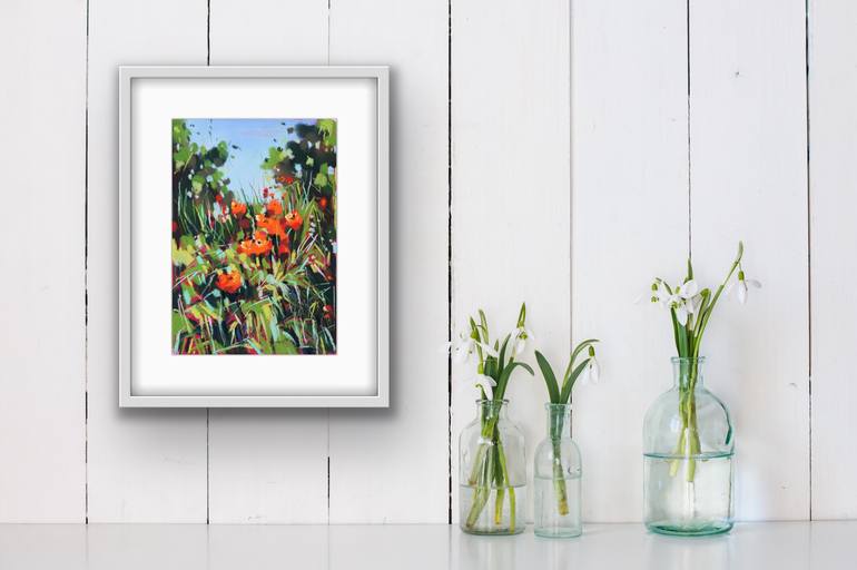 Original Expressionism Landscape Drawing by Irina Plaksina
