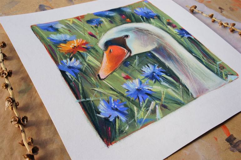 Original Impressionism Animal Drawing by Irina Plaksina