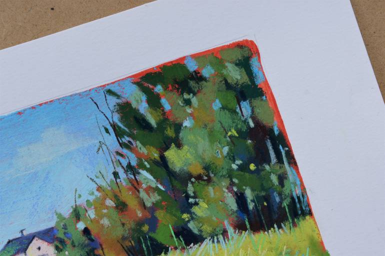 Original Expressionism Landscape Drawing by Irina Plaksina