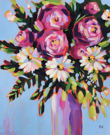 Original Fine Art Floral Paintings by Irina Plaksina