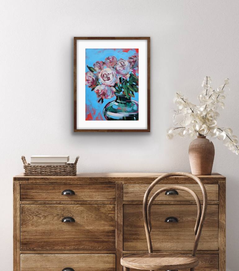 Original Floral Painting by Irina Plaksina