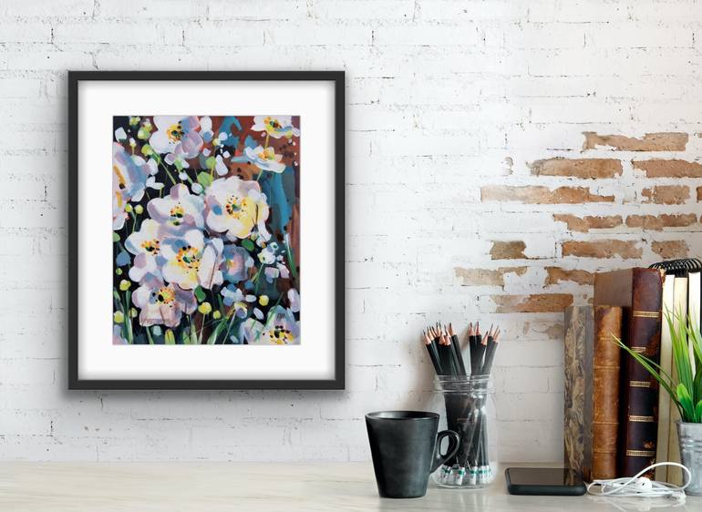 Original Expressionism Floral Painting by Irina Plaksina