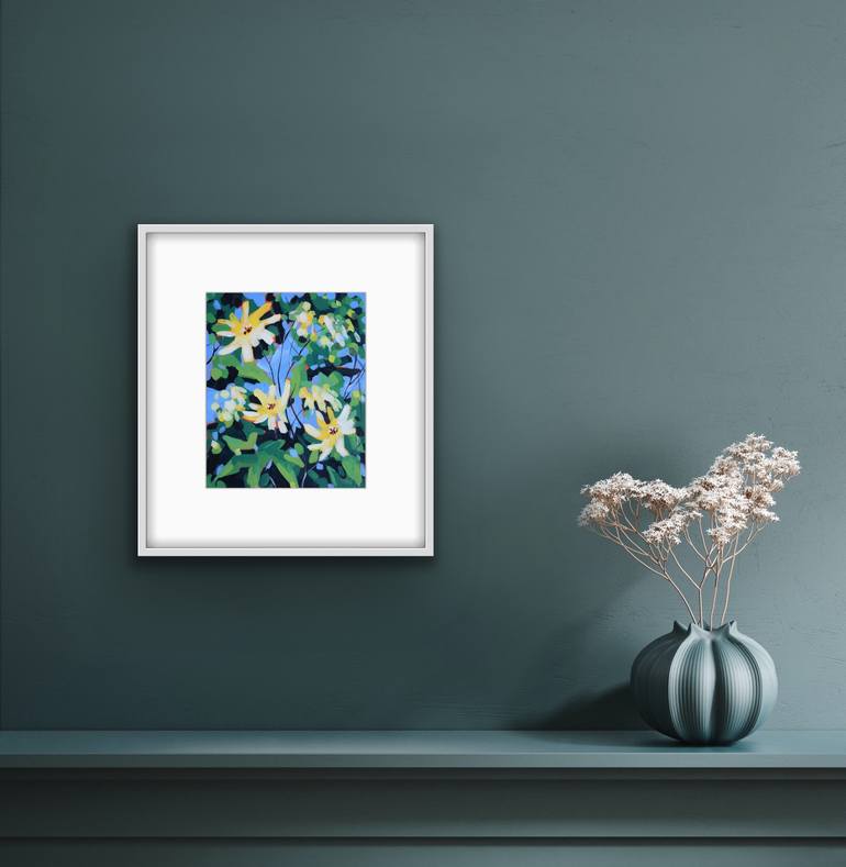 Original Expressionism Floral Painting by Irina Plaksina