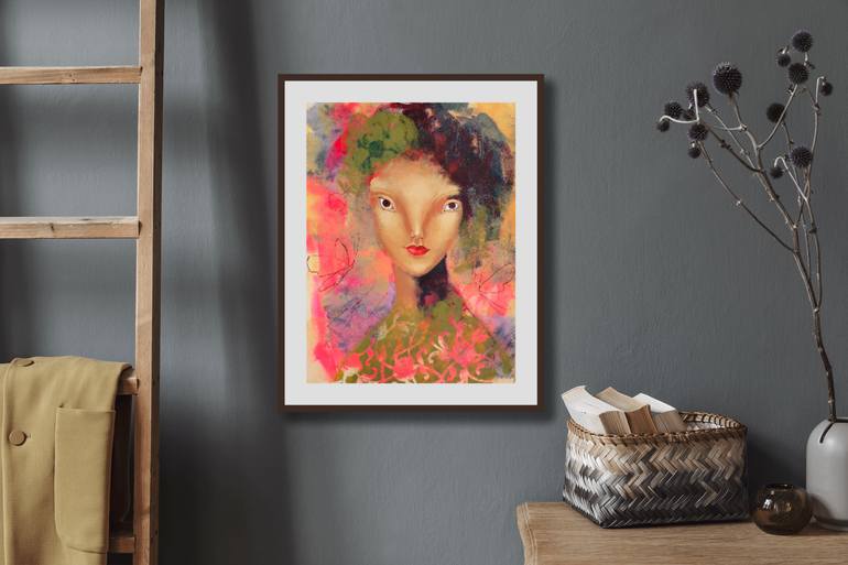 Original Expressionism People Painting by Irina Plaksina