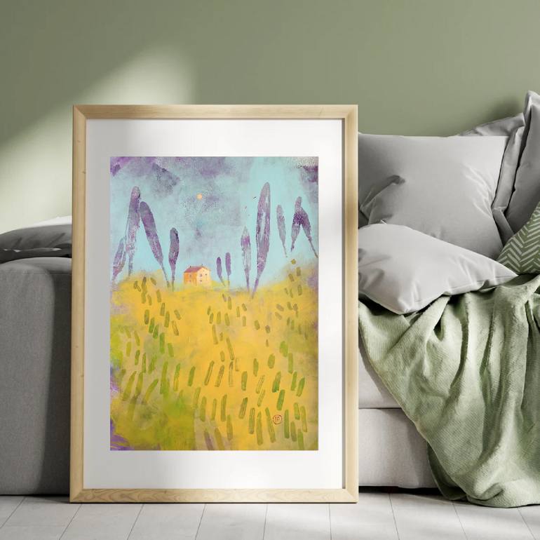 Original Expressionism Landscape Painting by Irina Plaksina