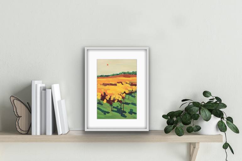 Original Expressionism Landscape Painting by Irina Plaksina