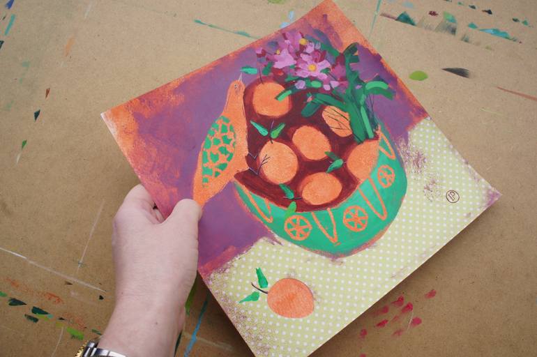 Original Expressionism Animal Painting by Irina Plaksina