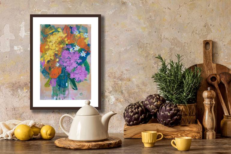 Original Fine Art Floral Painting by Irina Plaksina