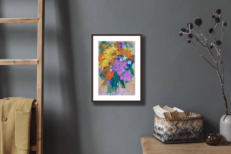 Original Floral Painting by Irina Plaksina