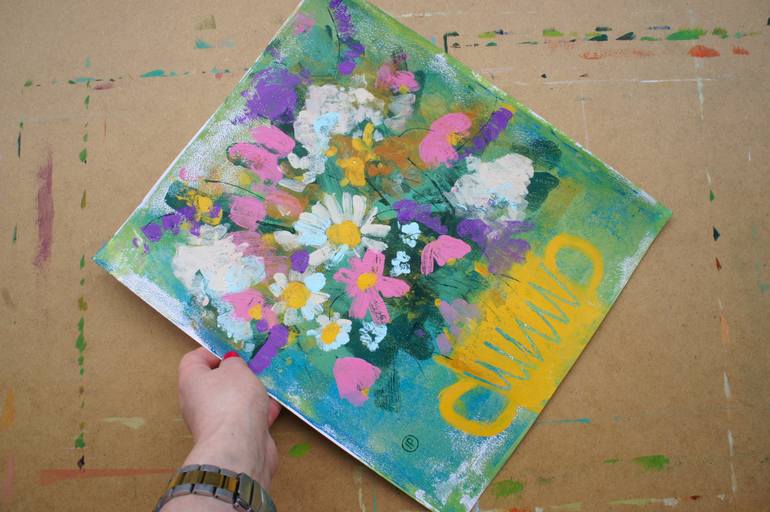 Original Fine Art Floral Painting by Irina Plaksina