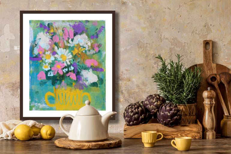 Original Fine Art Floral Painting by Irina Plaksina