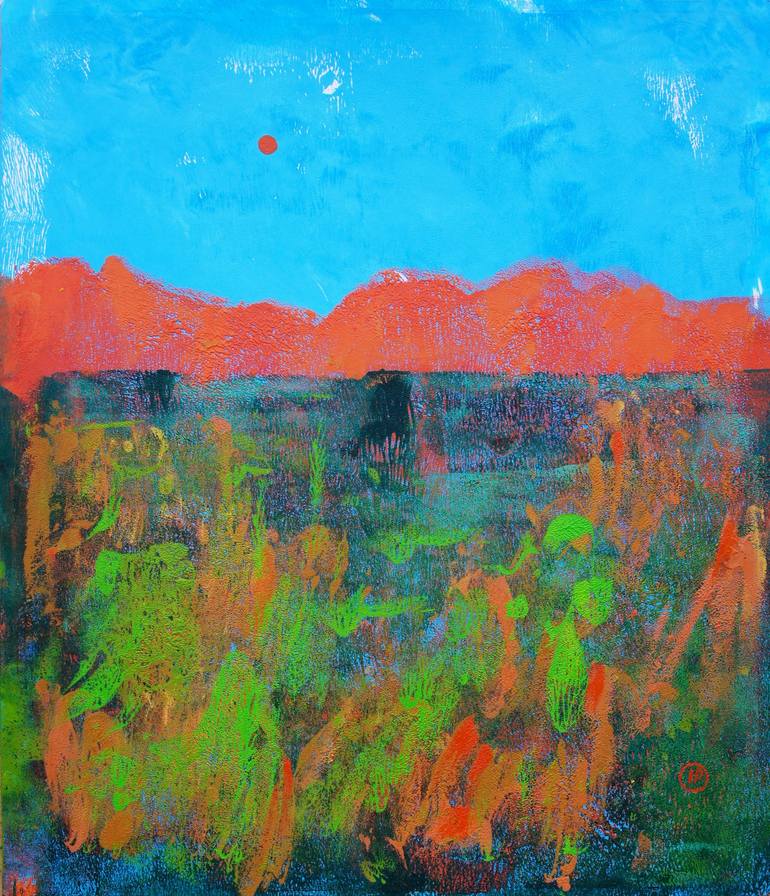 Texas Big Bend landscape Painting by Irina Plaksina | Saatchi Art