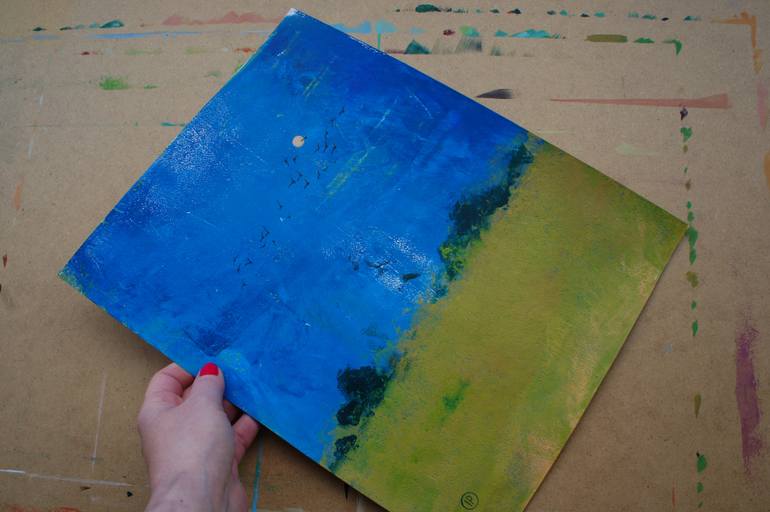 Original Expressionism Landscape Painting by Irina Plaksina