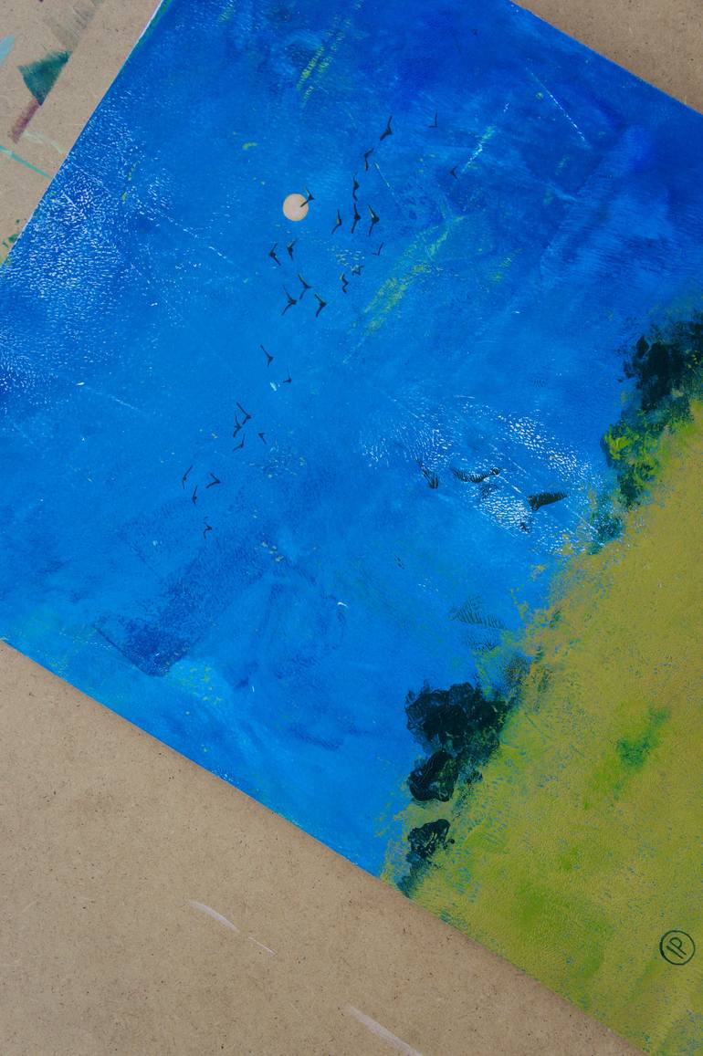 Original Expressionism Landscape Painting by Irina Plaksina