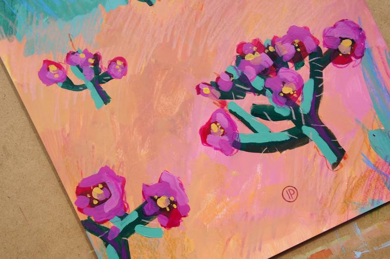 Original Expressionism Landscape Mixed Media by Irina Plaksina