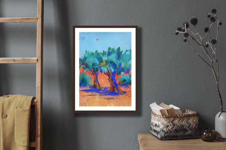 Original Fine Art Landscape Mixed Media by Irina Plaksina