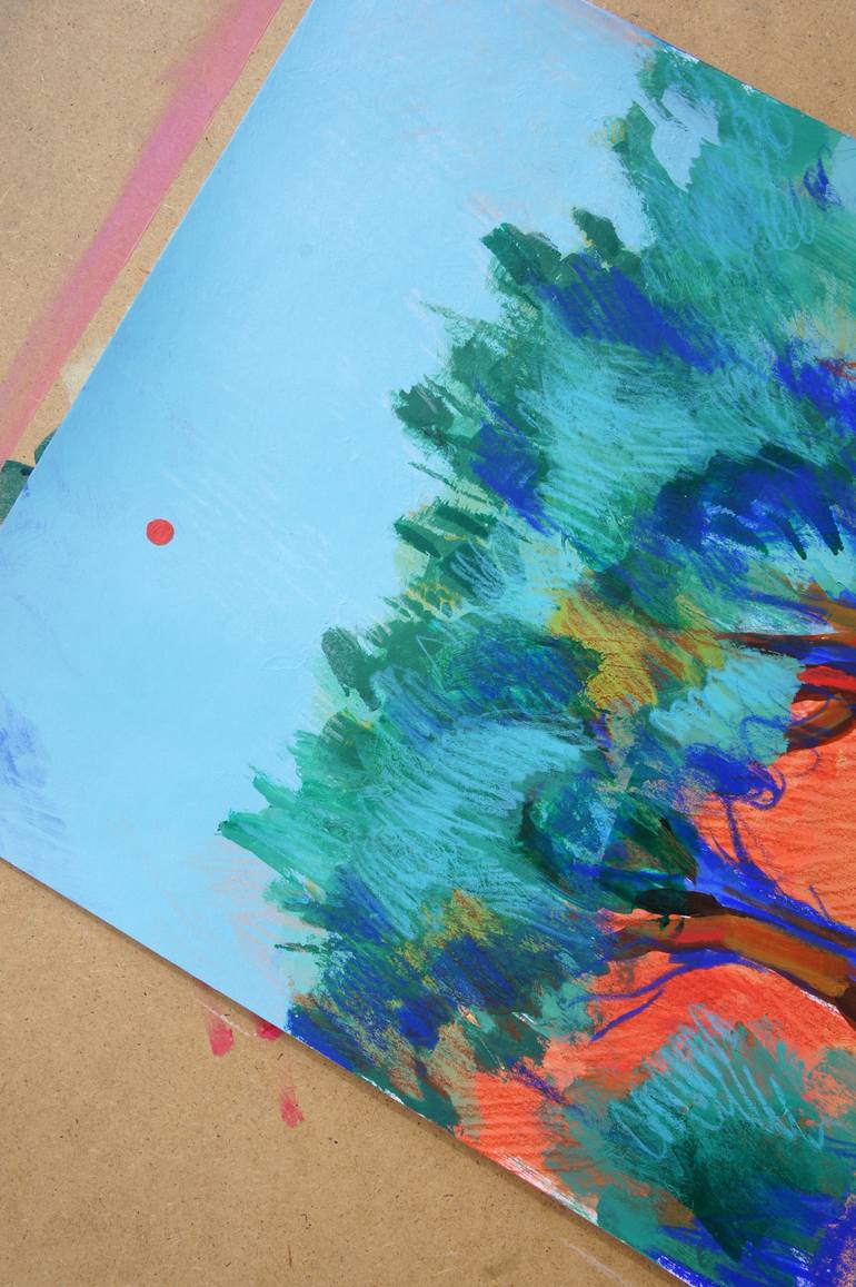 Original Fine Art Landscape Mixed Media by Irina Plaksina