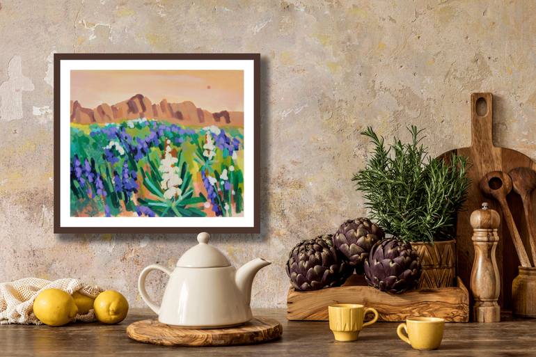 Original Expressionism Landscape Painting by Irina Plaksina