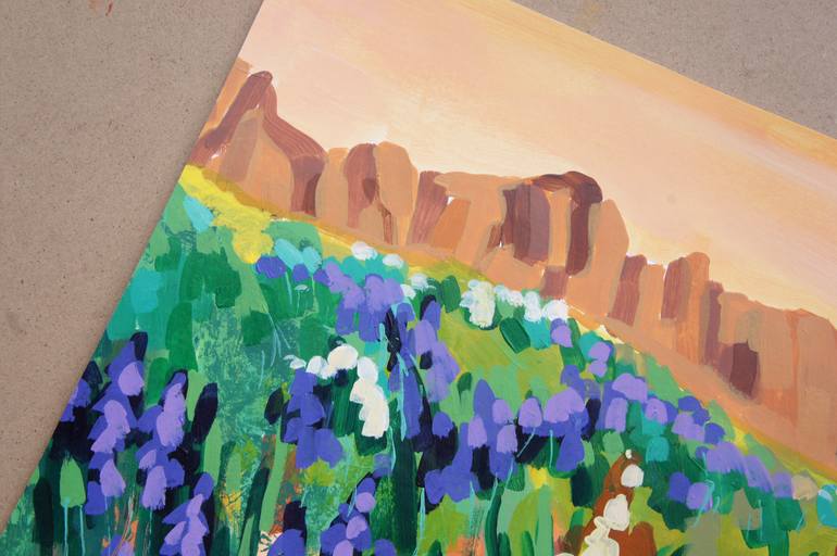 Original Expressionism Landscape Painting by Irina Plaksina