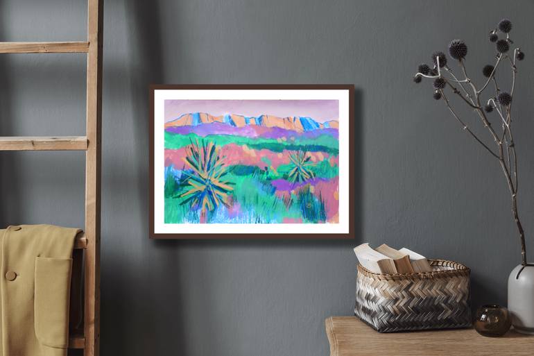 Original Expressionism Landscape Mixed Media by Irina Plaksina