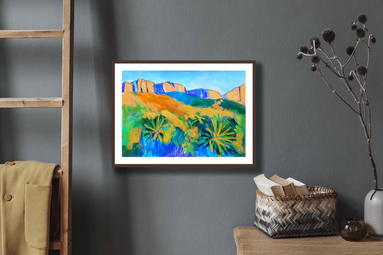 Original Expressionism Landscape Mixed Media by Irina Plaksina