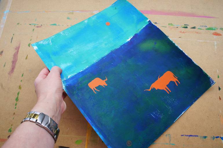 Original Expressionism Landscape Mixed Media by Irina Plaksina