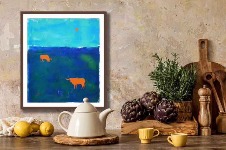 Original Expressionism Landscape Mixed Media by Irina Plaksina