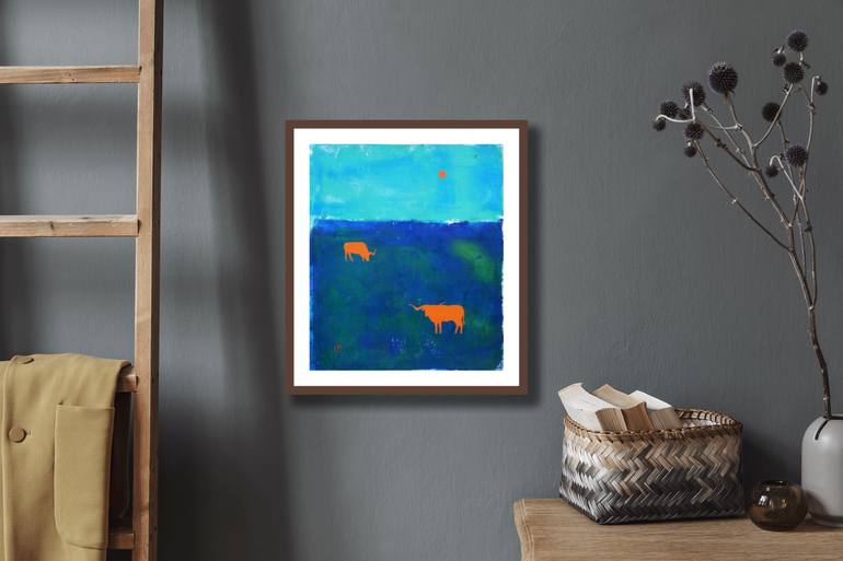 Original Expressionism Landscape Mixed Media by Irina Plaksina