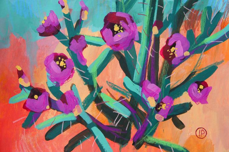 Original Expressionism Landscape Mixed Media by Irina Plaksina