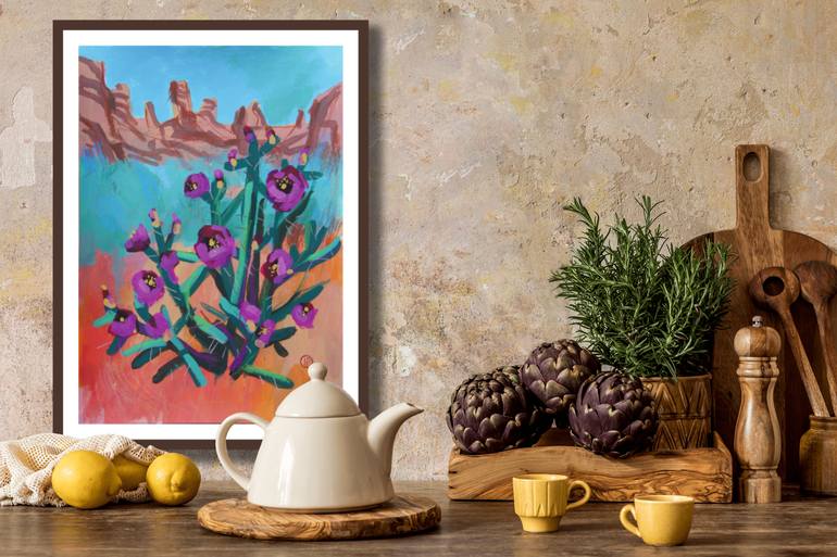 Original Expressionism Landscape Mixed Media by Irina Plaksina