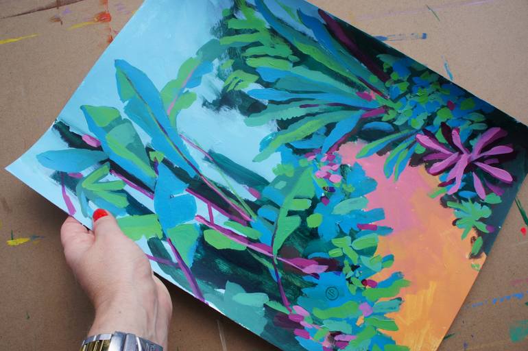 Original Expressionism Landscape Painting by Irina Plaksina