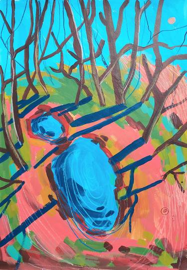 Original Fine Art Landscape Mixed Media by Irina Plaksina
