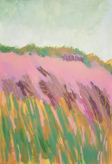 Original Fine Art Landscape Mixed Media by Irina Plaksina