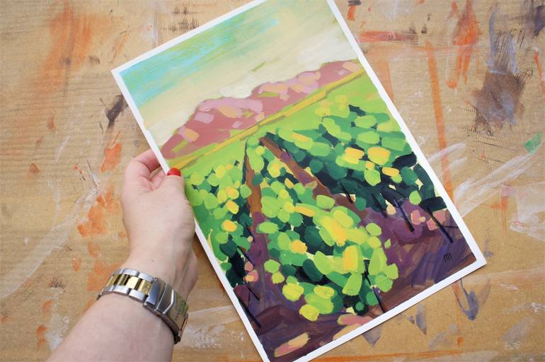 Original Expressionism Landscape Painting by Irina Plaksina