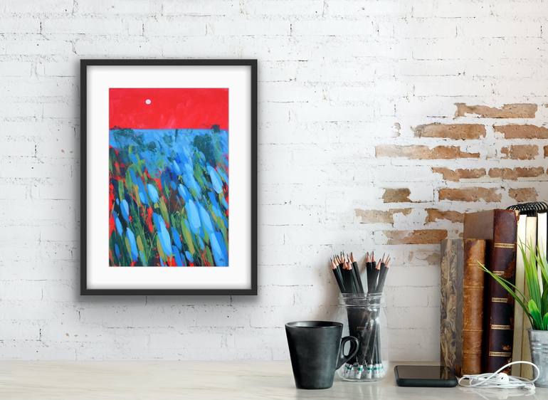 Original Expressionism Landscape Painting by Irina Plaksina