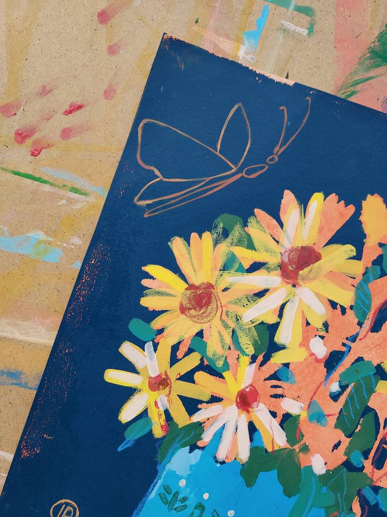 Original Fine Art Floral Mixed Media by Irina Plaksina