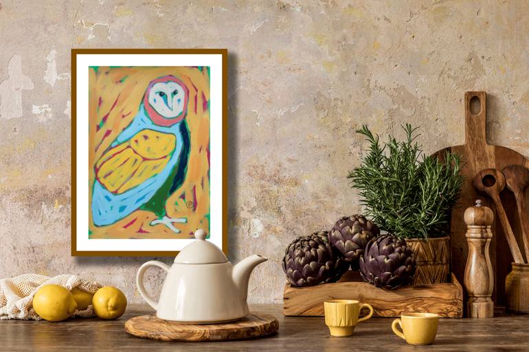 Original Expressionism Animal Painting by Irina Plaksina