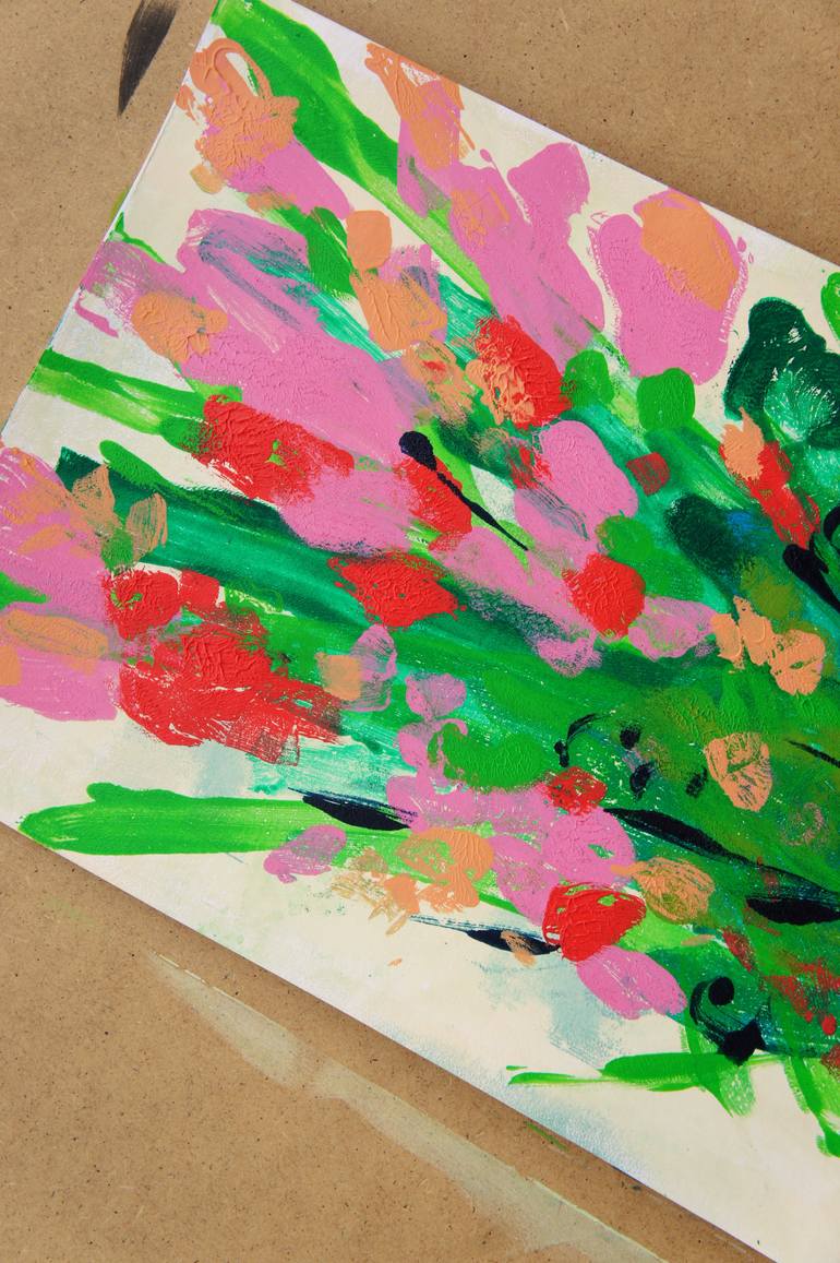 Original Fine Art Floral Painting by Irina Plaksina