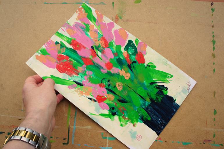Original Fine Art Floral Painting by Irina Plaksina