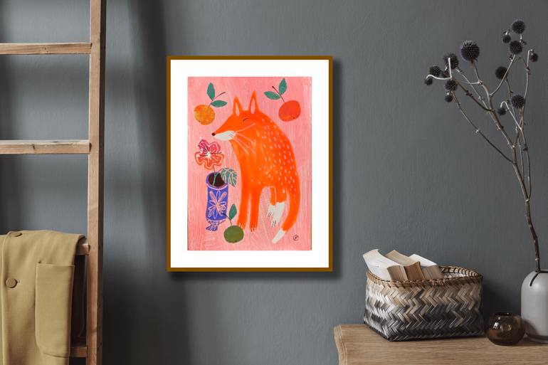 Original Expressionism Animal Painting by Irina Plaksina