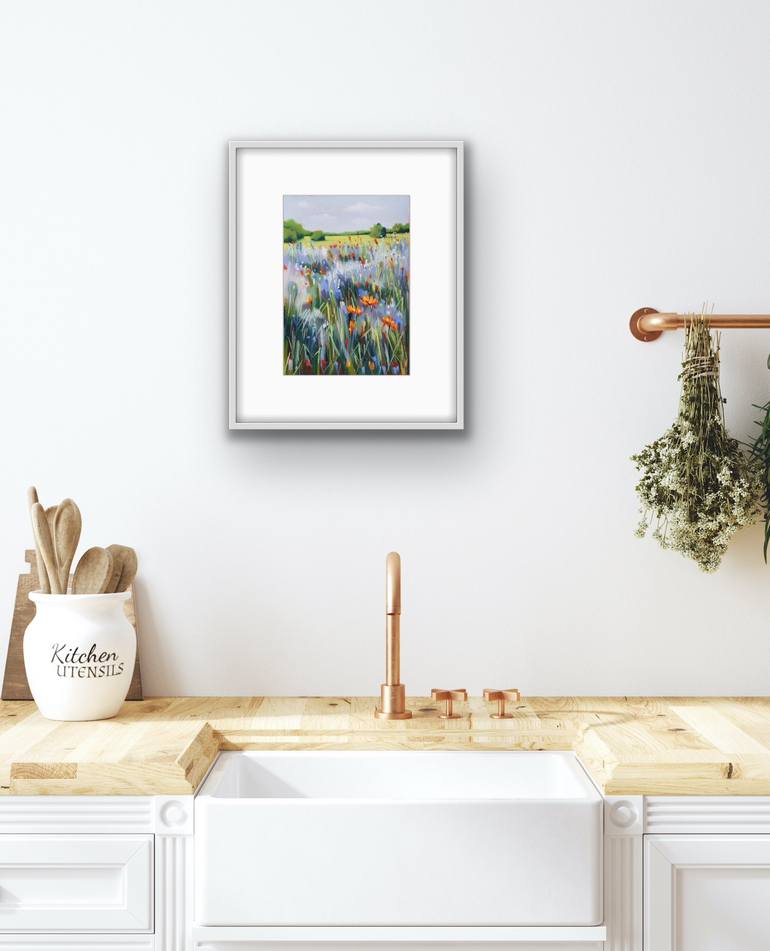 Original Expressionism Landscape Drawing by Irina Plaksina