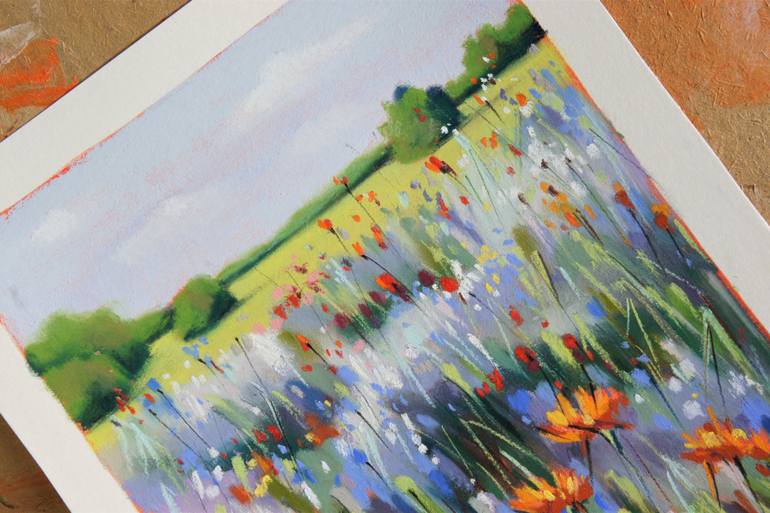 Original Expressionism Landscape Drawing by Irina Plaksina