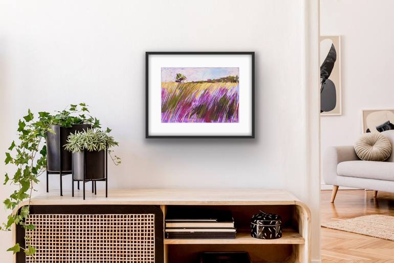 Original Expressionism Landscape Drawing by Irina Plaksina