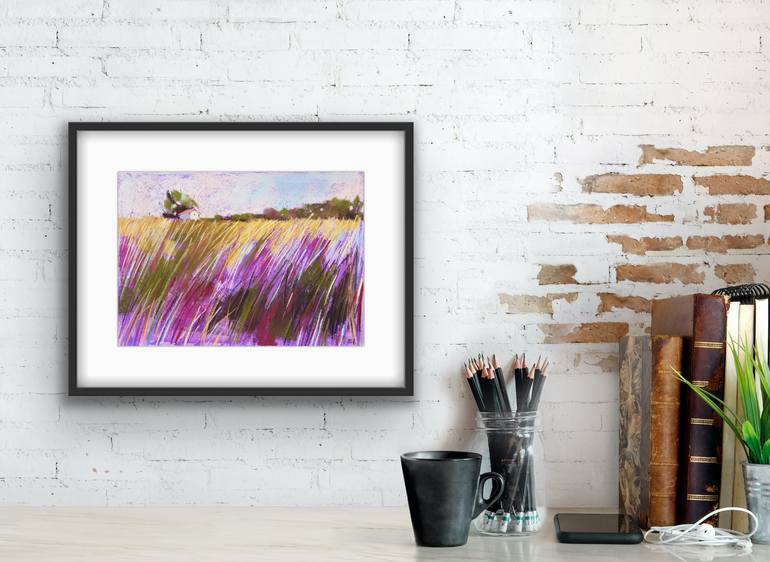 Original Expressionism Landscape Drawing by Irina Plaksina