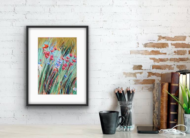 Original Floral Drawing by Irina Plaksina