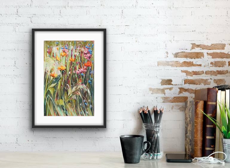 Original Floral Drawing by Irina Plaksina