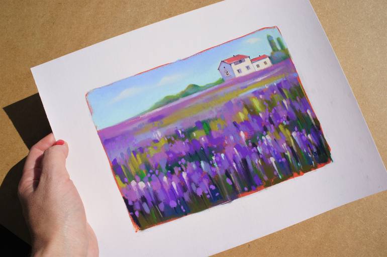 Original Expressionism Landscape Drawing by Irina Plaksina