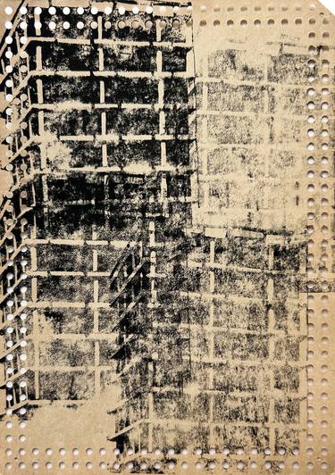 Original Abstract Architecture Printmaking by Sofiia Korotkevych