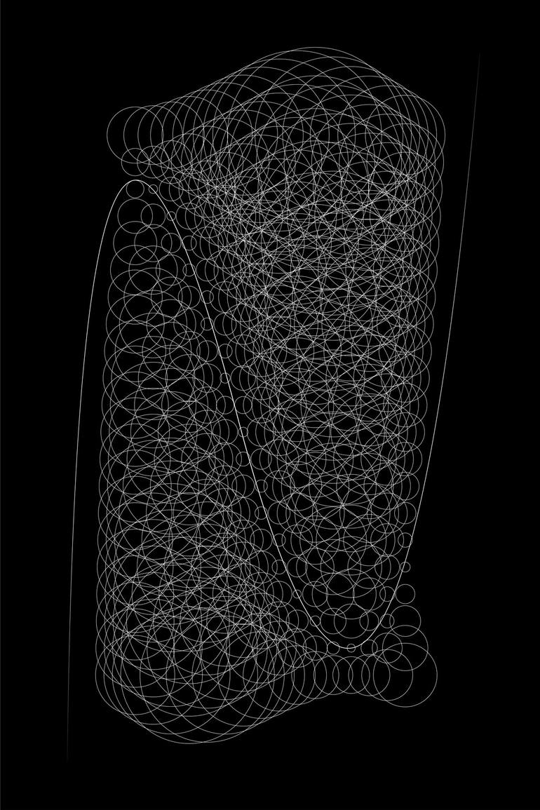 Original Conceptual Geometric Mixed Media by Harry Musson